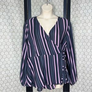 Torrid Crepe Surplice Top